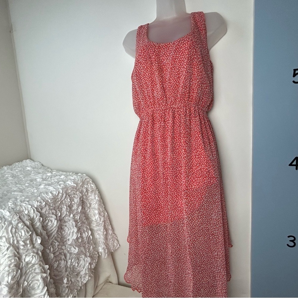 YA Los Angeles Maxi Sundress Orange/Blue Women's Medium